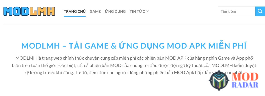 MODLMH là nền tảng cung cấp miễn phí các phiên bản MOD APK