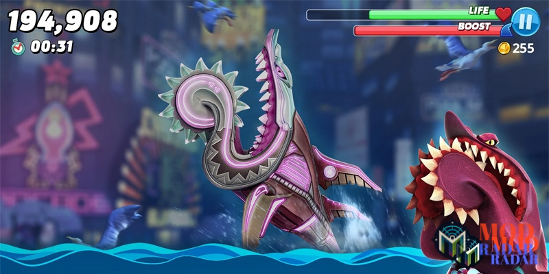 Hack Hungry Shark World đa dạng tính năng mod đẳng cấp