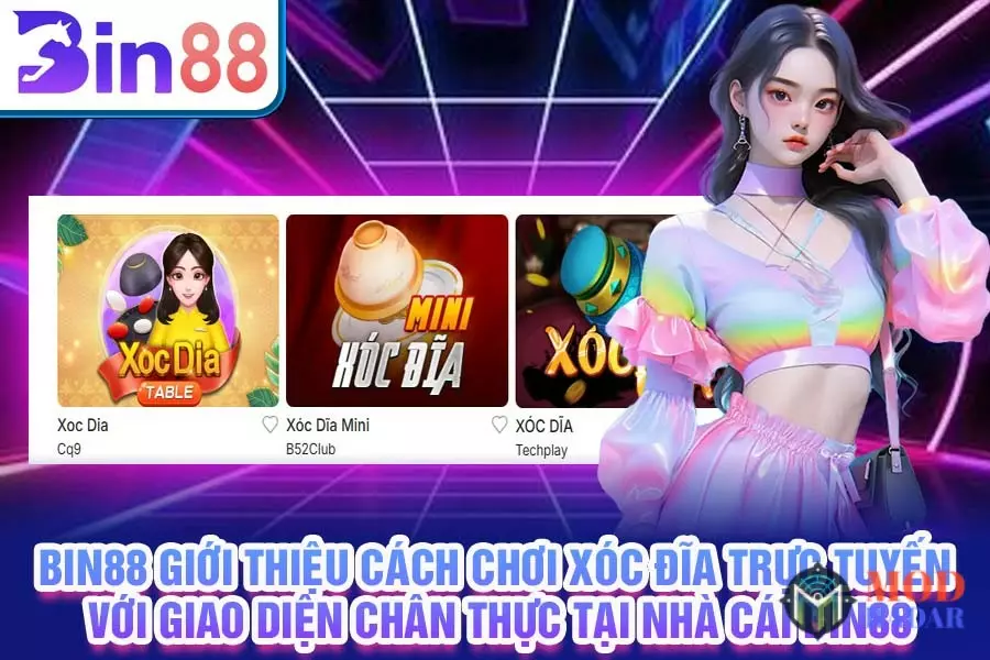 Bin88 giới thiệu cách chơi xóc đĩa trực tuyến với giao diện chân thực tại nhà cái Bin88