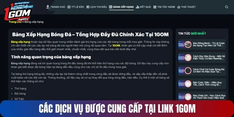 cac dich vu duoc cung cap tai link 1gom Link 1GOM - Nền Tảng Giải Trí Đem Lại Trải Nghiệm Thú Vị Các dịch vụ được cung cấp khi tham gia trang thể thao 1GOM