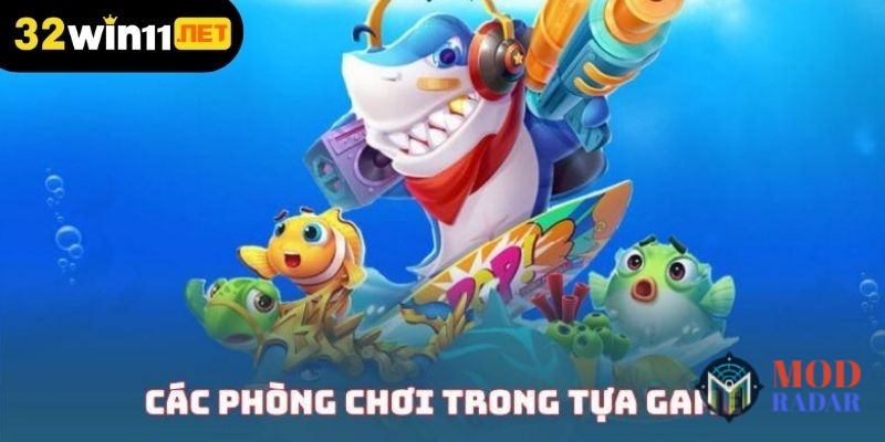 ban ca san thuong phong choi Bắn Cá Săn Thưởng - Cơ Hội Hốt Bạc Siêu Lớn Tại 32Win Các phòng chơi trong tựa game bắn cá đổi thưởng