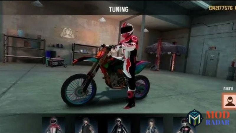 Xtreme Motorbikes Mod Apk Biến h&oacute;a phong c&aacute;ch nh&acirc;n vật để tạo dấu ấn c&aacute; nh&acirc;n trong từng cuộc đua