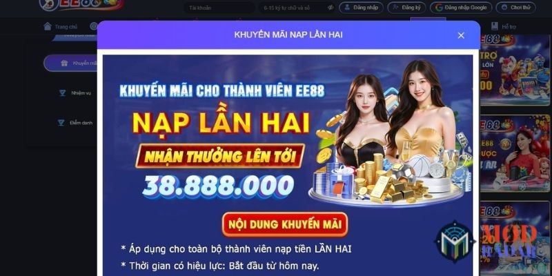Ưu đãi riêng cho lần nạp thứ hai