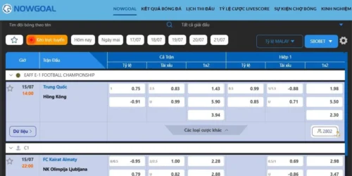 gioi thieu ve nowgoal 1 Giới Thiệu Về Nowgoal – Nền Tảng Dữ Liệu Bóng Đá Toàn Diện Nowgoal cung cấp những gì cho bet thủ?