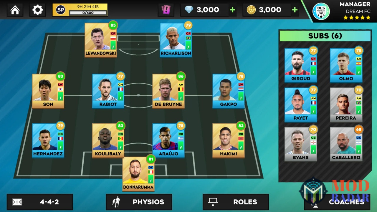 dls 202304 Tải DLS 2023: Dream League Soccer (MOD Mega Menu, Unlocked) v13.040 Tạo Dựng Đội Bóng Của Riêng Bạn
