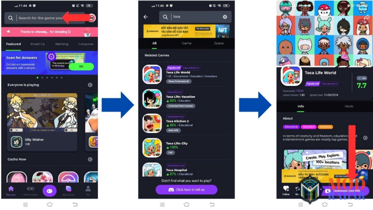 jojoy apk04 Tải Jojoy Apk (APP MOD Toca Boca, Minecraft, GTA 5) v3.3.0 Vì Sao Bạn Nên Thử Ứng Dụng Jojoy Apk Này?