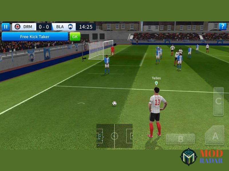 Lối chơi cực kỳ thú vị trong Dream League Soccer 2019 MOD Tiger Vô Hạn TiềnLối chơi cực kỳ thú vị trong Dream League Soccer 2019 MOD Tiger Vô Hạn Tiền