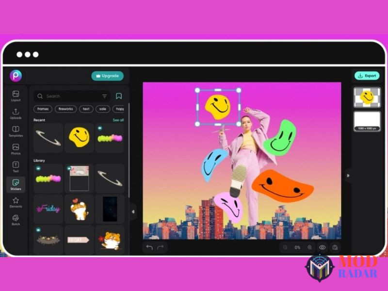 Picsart Theartpics MOD APK có kho tài nguyên phong phú