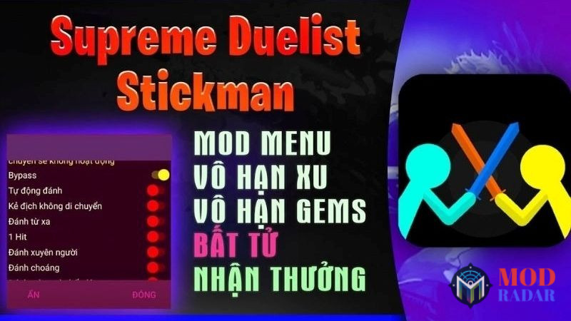 C&aacute;c Đặc Quyền Độc Nhất Trong Bản Hack Supreme Duelist Stickman