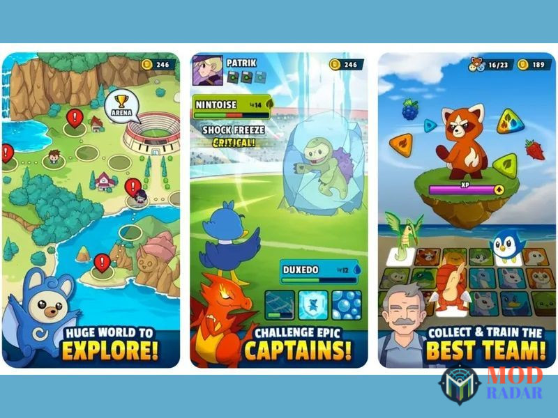 dynamons world 3 Tải Dynamons World Mod APK (Rồng Max Level, Vô Hạn Tiền, Đĩa) v1.12.61 Hệ Thống Chiến Đấu Theo Lượt Căng Thẳng Trong Dynamons World Mod APK
