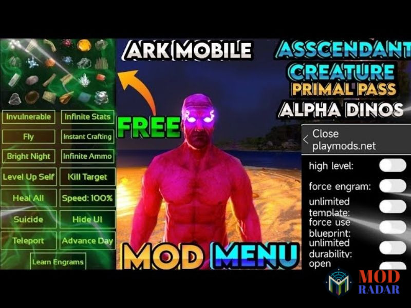 C&aacute;c T&iacute;nh Năng Hack ARK Vượt Trội