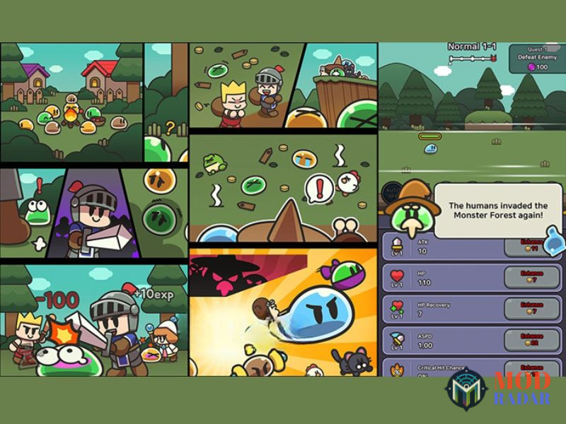 Hệ Thống Nhiệm Vụ Phong Ph&uacute; Trong Legend Of Slime MOD APK