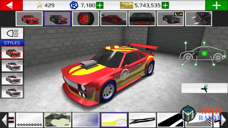 rally fury hack 2 Tải Rally Fury MOD APK (MOD Vô Hạn Tiền, Kim Cương) v1.121 Tùy Chỉnh Và Nâng Cấp Siêu Xe Toàn Diện Trong Rally Fury MOD APK