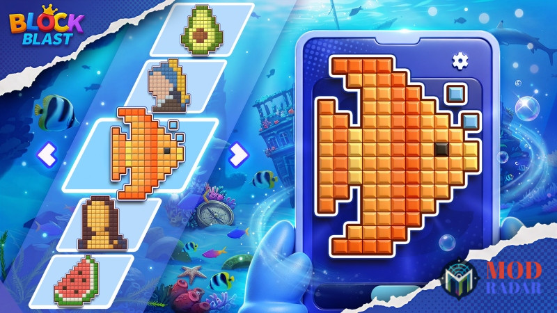 block blast mod apk 5 Unduh Block Blast MOD APK v10.0.7 (Mod Menu, Mahkota Tak Terbatas, Tanpa Iklan) untuk Android Menu untuk akses fitur yang lebih praktis